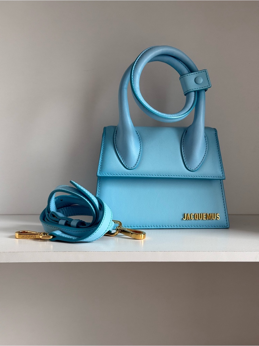 Jacquemus Le Chiquito Small Bag – Light Blue Leather - Picture 16 of 16